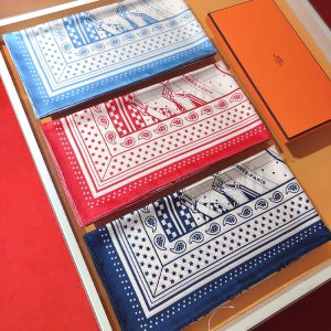 HERMES エルメス バンダナ ジグザグのサングル-