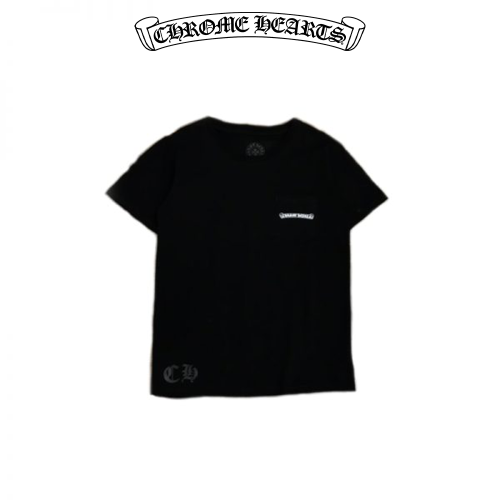 クロムハーツ Chrome Hearts Tシャツ ロゴ 黒 白